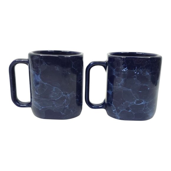 Dale Earnhardt #3 GM Goodwrench Service Plus Coffee Mugs Ceramic Blue Marbleized - Picture 7 of 12